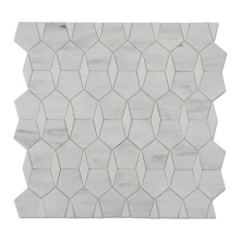 Soulscrafts Cheap White  Irregular Stained Glass Mosaic for Backspash